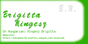brigitta mingesz business card
